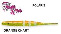Твистер Crazy Fish Polaris 10.0 см ORANGE CHART плавающий Kalmārs