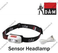 DAM Фонарик с датчиком движения,аккумулятором и зарядкой ч.USB .