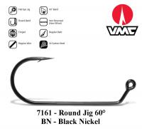 Крючок для джигголовки VMC Round Jig 60° 7161BN черный никель 6/0
