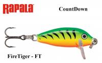 Ēsma Rapala Countdown CD01 FireTiger FT 2.5 cm
