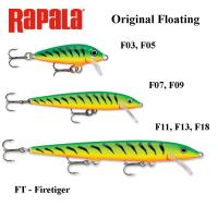 Воблер Rapala Original Floating FT - Firetiger 7 cm