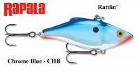 Ēsma Rapala Rattlin RNR Chrome Blue 7 cm