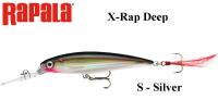 Ēsma Rapala X-Rap Deep S - Silver 8 cm