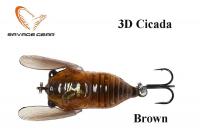Ēsma Savage Gear 3D cicada rudas 3 cm
