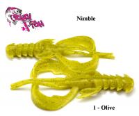 Приманка Crazy Fish Nimble 2" 5 см Olive плавающий Kalmārs