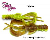 Приманка Crazy Fish Nimble 1.6"(4см) Swamp Chartreuse Kalmārs