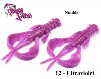 Приманка Crazy Fish Nimble 1.6"(4см) Ultraviolet Kalmārs