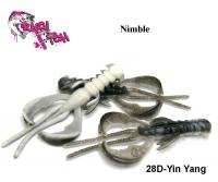 Мakšķerēšanas Вilinājums Crazy Fish Nimble 1.6"(4cm) Yin Yang Kalmārs