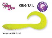 Мягкая приманка Crazy Fish King Tail Chartreuse 65 мм 6.5 cm