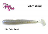 Силиконовая приманка Crazy Fish Vibro Worm Cold Perl 5 cm