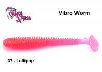 Силиконовая приманка Crazy Fish Vibro Worm Lollipop 12.5 cm
