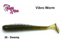 Силиконовая приманка Crazy Fish Vibro Worm Swamp 7.5 cm
