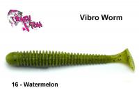 Силиконовая приманка Crazy Fish Vibro Worm Watermelon 5 cm