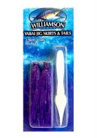 Сменные хвосты для джигов Williamson Yabai, белые/фиолетовые BLT izsūtīšana 1-3 d.