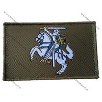 Шеврон Vytis (витязь) на зеленом фоне .