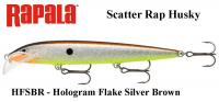 Воблер Rapala Scatter Rap Husky HFSBR - Hologram Flake Silver Br 13 cm
