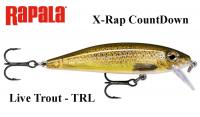 Rapala vobleris X-Rap CountDown XRCD Live Trout TRL 5 cm