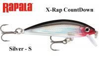 Rapala vobleris X-Rap CountDown XRCD Silver 7 cm