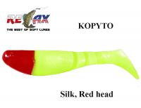 Виброхвост Relax Kopyto H001 Silk Red Head 7.5 cm