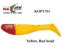 Виброхвост Relax Kopyto H018 Yellow Red Head 7.5 cm