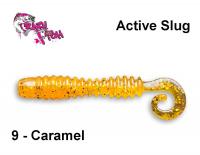 Силиконовые приманки Crazy Fish Active Slug Caramel 5 cm
