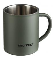 Termometāla krūze Mil-tec 450ml zaļā krāsā .