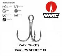 Крючок-тройник VMC 7547TI 1X-Strong 4