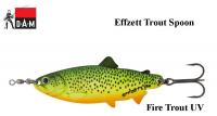 Блесна-колебалка DAM Effzett Trout Spoon Sinking Fire Trout UV 13 g