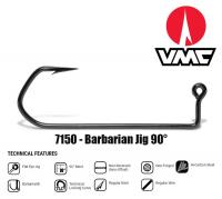 Крючок для джигголовки VMC 7150 Barbarian черный 7/0