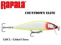 Vobleris Rapala CountDown Elite GDCL - Gilded Clown 7.5 cm