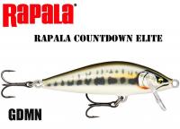 Vobleris Rapala CountDown Elite GDMN - Gilded Minnow 7.5 cm