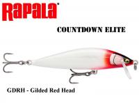 Воблер Rapala CountDown Elite GDRH - Gilded Red Head 7.5 cm