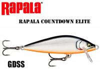 Vobleris Rapala CountDown Elite GDSS - Gilded Silver Shad 7.5 cm
