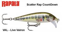Vobleris Rapala Scatter Rap CountDown Live Vairon 7 cm