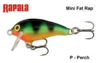 Voblers RAPALA Mini Fat Rap MFR03P Perch 3 cm