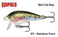 Voblers RAPALA Mini Fat Rap MFR03RT Rainbow Trout 3 cm