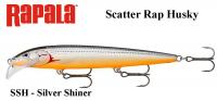 Воблер Rapala Scatter Rap Husky SSH - Silver Shiner 13 cm