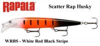 Воблер Rapala Scatter Rap Husky WRBS - White Red Black Stripe 13 cm