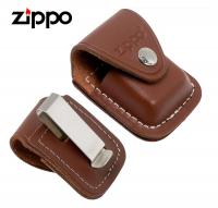 Чехол Для Зажигалки Zippo С Клипсом LPCB Коричневый .