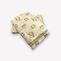 Luks klases liela izmēra vannas dvielis Louis Vuitton 70×140 cm (bēšs)