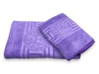 Luks klases vannas dvielis Versece Light Violet 70×140 cm (liela izmēra)