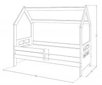 Bērnu gulta Domek D3-D ar stelāžu Guļamvietas platums: 80 cm, Guļamvietas garums: 160 cm, Platums: 87 cm, Garums: 164 cm, Augstums: 144 cm, Ar resti: 1, Ar barjeru: 1, Ar veļas kasti: 1, Virsma: Matēta, Guļamvietu skaits: 1, Korpusa krāsa: balts, Elementu krāsa: rozā, Izgatavošanas materiāls: dabīgs koks (priede)