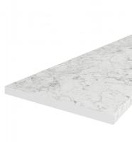 Darba virsma Encimera 120 3.8 Garums: 40 cm, Platums: 120 cm, Biezums: 38 mm, Izgatavošanas materiāls: LKSP + lamināts + finieris, Krāsa: marmora balts