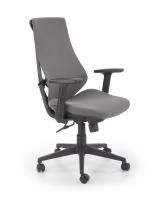 Datorkrēsls Rubio Platums: 66 cm, Materiāls: plastmasa, Dziļums: 60 cm, Augstums: 101 cm, Maksimālais augstums: 109 cm, Sēdvietas augstums: 45 cm, Sēdvietas maksimālais augstums: 53 cm, Ar roku balstiem: 1, Uz riteņiem: 1, Apdares materiāls: audums, Šūpošanas mehānisms: 1, Krāsa: pelēks