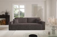 Dīvāns Basic Sofa Standard Dziļums: 98 cm, Guļamvietas platums: 146 cm, Platums: 240 cm, Augstums: 88 cm, Sēdvietas augstums: 41 cm, Sēdvietas dziļums: 52 cm, Guļamvietas garums: 200 cm, Pildījums: Falista + augstas kvalitātes putas (porolons), Apdare: audums, Ar papildu spilveniem: 1, Dīvāna tips: taisni dīvāni, Ar veļas kasti: 1, izvelkamie: 1, Auduma numurs: Poso 04, Izvilkšanas mehānisms: DL, Krāsa: brūni pelēks