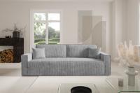 Dīvāns Basic Sofa Standard Dziļums: 98 cm, Guļamvietas platums: 146 cm, Platums: 240 cm, Augstums: 88 cm, Sēdvietas augstums: 41 cm, Sēdvietas dziļums: 52 cm, Guļamvietas garums: 200 cm, Pildījums: Falista + augstas kvalitātes putas (porolons), Apdare: audums, Ar papildu spilveniem: 1, Dīvāna tips: taisni dīvāni, Ar veļas kasti: 1, izvelkamie: 1, Auduma numurs: Poso 55, Izvilkšanas mehānisms: DL, Krāsa: pelēks