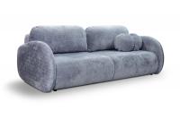 Dīvāns Loop Sofa Standard Dziļums: 112 cm, Guļamvietas platums: 142 cm, Platums: 234 cm, Augstums: 86 cm, Sēdvietas augstums: 41 cm, Sēdvietas dziļums: 74 cm, Guļamvietas garums: 200 cm, Pildījums: Poliuretāna putas (porolons), Apdare: audums, Ar papildu spilveniem: 1, Dīvāna tips: taisni dīvāni, Ar veļas kasti: 1, izvelkamie: 1, Auduma numurs: Cremona 70, Izvilkšanas mehānisms: Automāts DL, Krāsa: zils