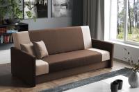 Dīvāns Sofa Bed 126 standard Dziļums: 90 cm, Guļamvietas platums: 118 cm, Platums: 200 cm, Augstums: 80 cm, Guļamvietas garums: 190 cm, Pildījums: Bonell atsperes + augstas elastības putas (porolons), Apdare: audums, Dīvāna tips: taisni dīvāni, Ar veļas kasti: 1, izvelkamie: 1, Auduma numurs: Lux 12 + Lux 24, Krāsa: brūns + bēšs