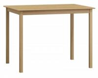 Galds STR 1 Platums: 75 cm, Garums: 150 cm, Augstums: 75 cm, Materiāls: dabīgs koks (priede), Virsma: mātets, Forma: taisnstūra, Krāsa: priede