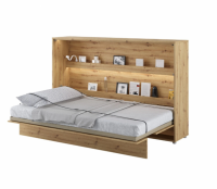 Gulta Basic Concept Horizontal LED ar stelāžu Guļamvietas platums: 120 cm, Guļamvietas garums: 200 cm, stelāžas tips: koka, Dziļums: 46 cm, Platums: 148 cm, Garums: 211 cm, Augstums: 138 cm, Matrača nepieciešamais augstums: 18 cm, Ar resti: 1, Ar LED: 1, Izgatavošanas materiāls: LKSP, Ar pacelšanas mehānismu: 1, Krāsa: ozols artisan